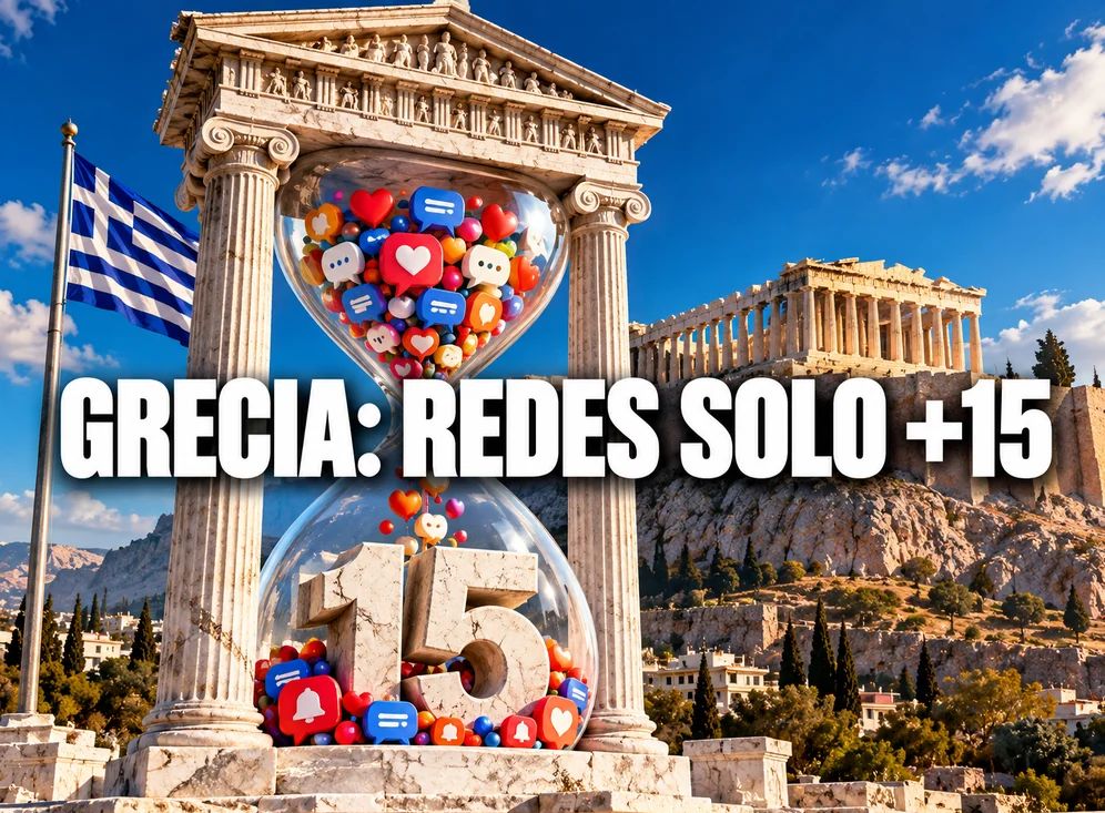 Grecia prohíbe redes sociales menores de 15 años